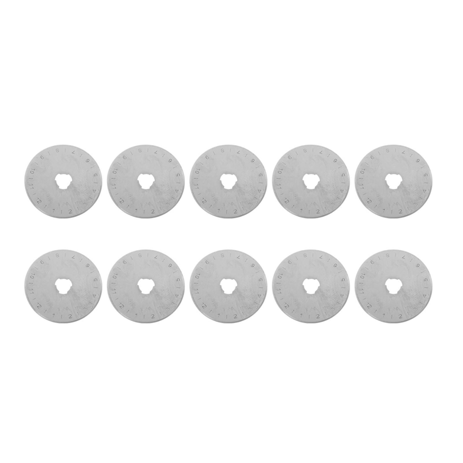 10pcs 45mm Rotary Cutter Refill Blades For Cutting Leather Fabric Paper Craft Tool
