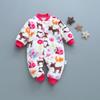 Tutina Spessa da Cartone Animato per Bambino: Flanella morbida, carina, a maniche corte per autunno/inverno