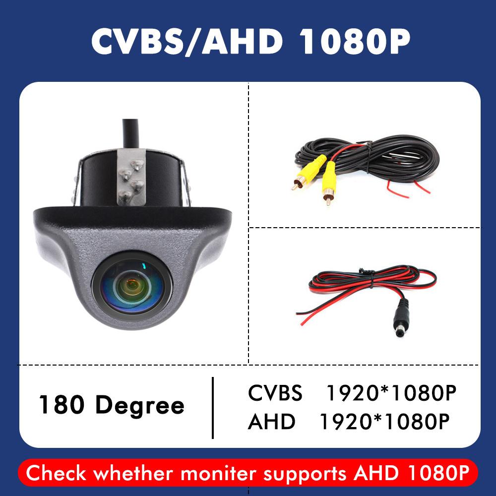 Smartour AHD 1080P Telecamera per Auto Obiettivo Fisheye Visione Notturna Starlight Colore Bianco HD Telecamera Posteriore per Auto per Schermo Radio Android