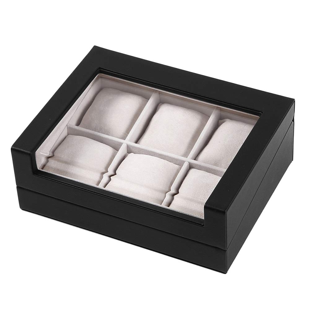 

IGIMI Роскошные часы Черный синтетический Вмещает 6 с подарочной упаковкой Официально импортировано IG-ZERO 62A-1 Коробка, Кожа, Часы, Окошко, В наличии,