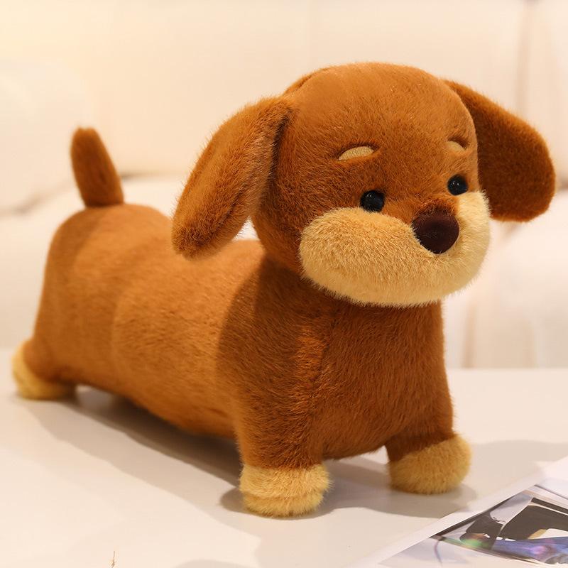 Cute Soft Dachshund Dog Doll Plush Toy Puppy Dog Doll Children Soothing Rag Doll Male Birthday Gift