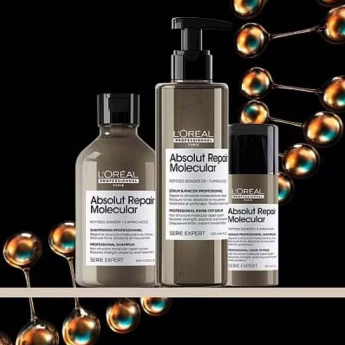 Masque sans rinçage - L'Oréal - Absolut Repair Molecular - 100 ml - Cheveux abîmés - Mixte