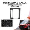 Carbon Fiber Car Console Gear Shift Panel Frame Cover Moulding Trim For Mazda 3 Axela 2017 2018 Accesorios Para Vehículos
