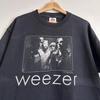 Reprint Weezer T-shirt 90-tal Svart kortärmad Unisex T-shirt Klassisk Stil S-5XL