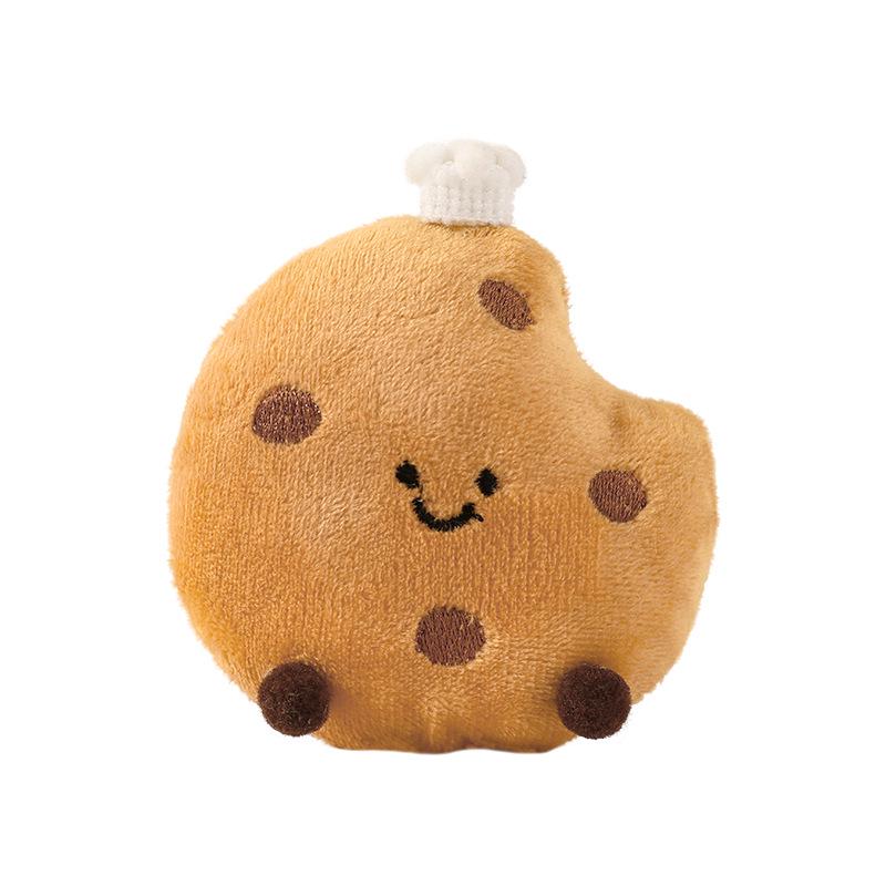 Uroczy breloczek pluszowy croissant - Mała kreskówkowa ozdoba do plecaka