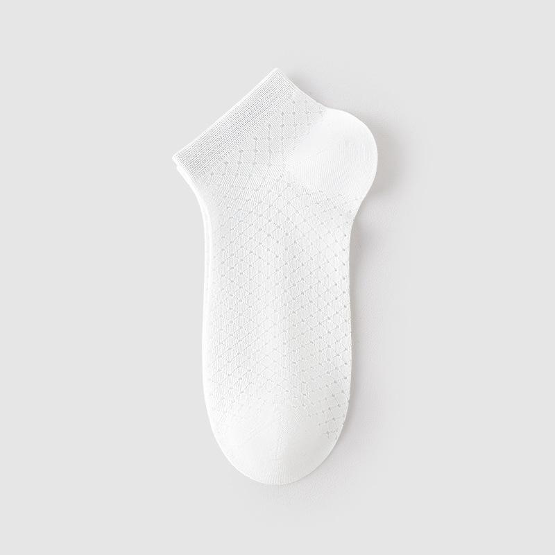 Men's Summer Thin Mesh Sweat Absorbent Deodorant Breathable Sports Low Top Socks