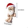 Shaking Feet Wooden Doll Ornament Auto Accessories for Home Decor