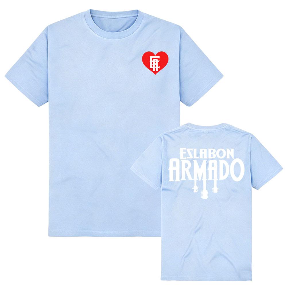 ESLABON ARMADO Band Tee Unisex Streetwear Short Sleeve Cotton Women T-shirt Fashion Graphic Print Tee Casual Summer Top