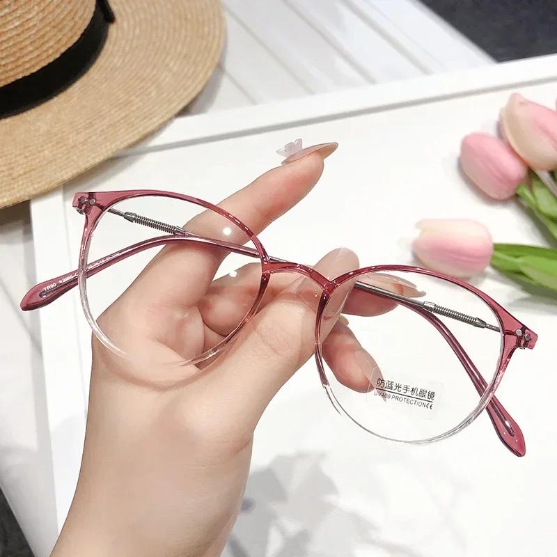 

Women Myopia Glasses Nearsighted Eyeglasses Vision Care Optical Spectacles Eyewear Computer Goggles Radiation Protection 0~-4.0