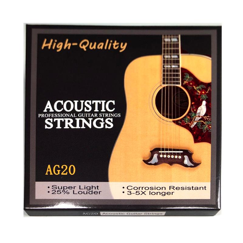 Colored Phosphor Bronze Acoustic Folk Guitar String Set