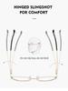 Trendy Cat-Eye Glasses for Women with Anti-Blue Light and Anti-Radiation Prescription Lenses