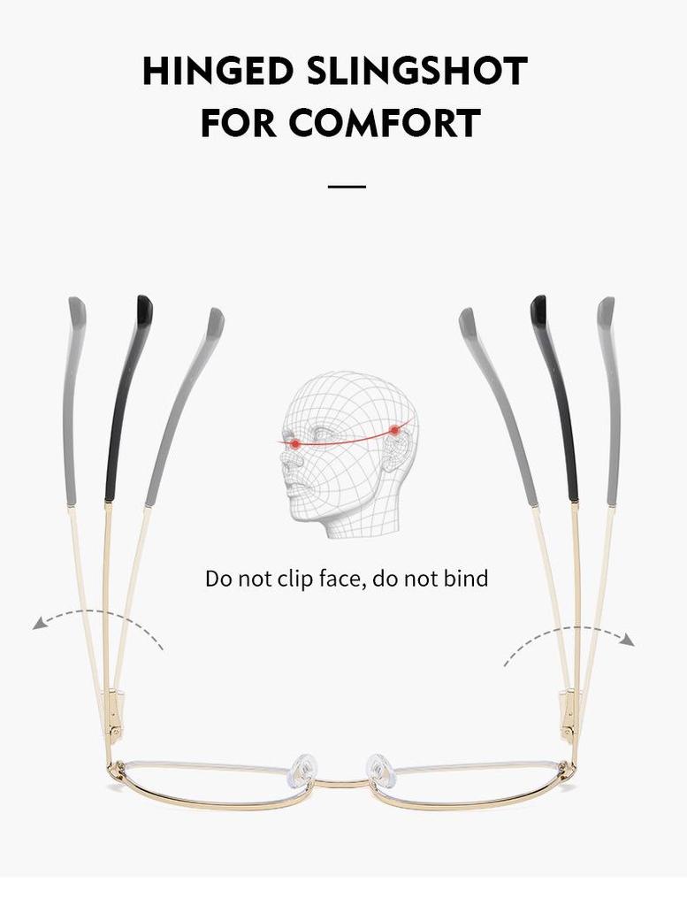 Trendy Cat-Eye Glasses for Women with Anti-Blue Light and Anti-Radiation Prescription Lenses
