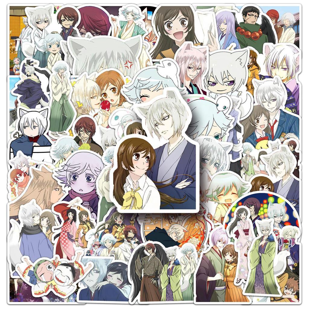 50 Sheets of Energetic Girl Kamisama Kiss Graffiti Stickers: Personalized Japanese Anime Decor for Phone Cases, Water Bottles, and More