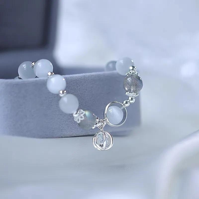 Bracelet Strand Beads Korean Fashion Jewelry for Women Non Fading Charm Hand Decoration Accessories Girls Gift