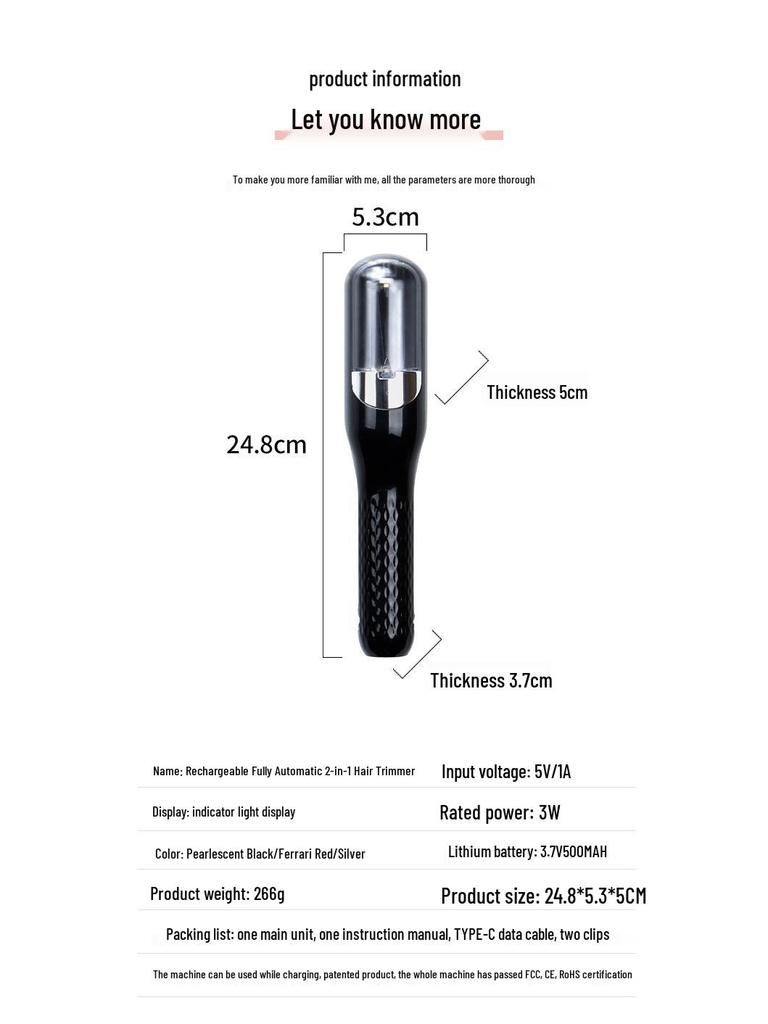 Portable Automatic Hair Curler for Large Waves