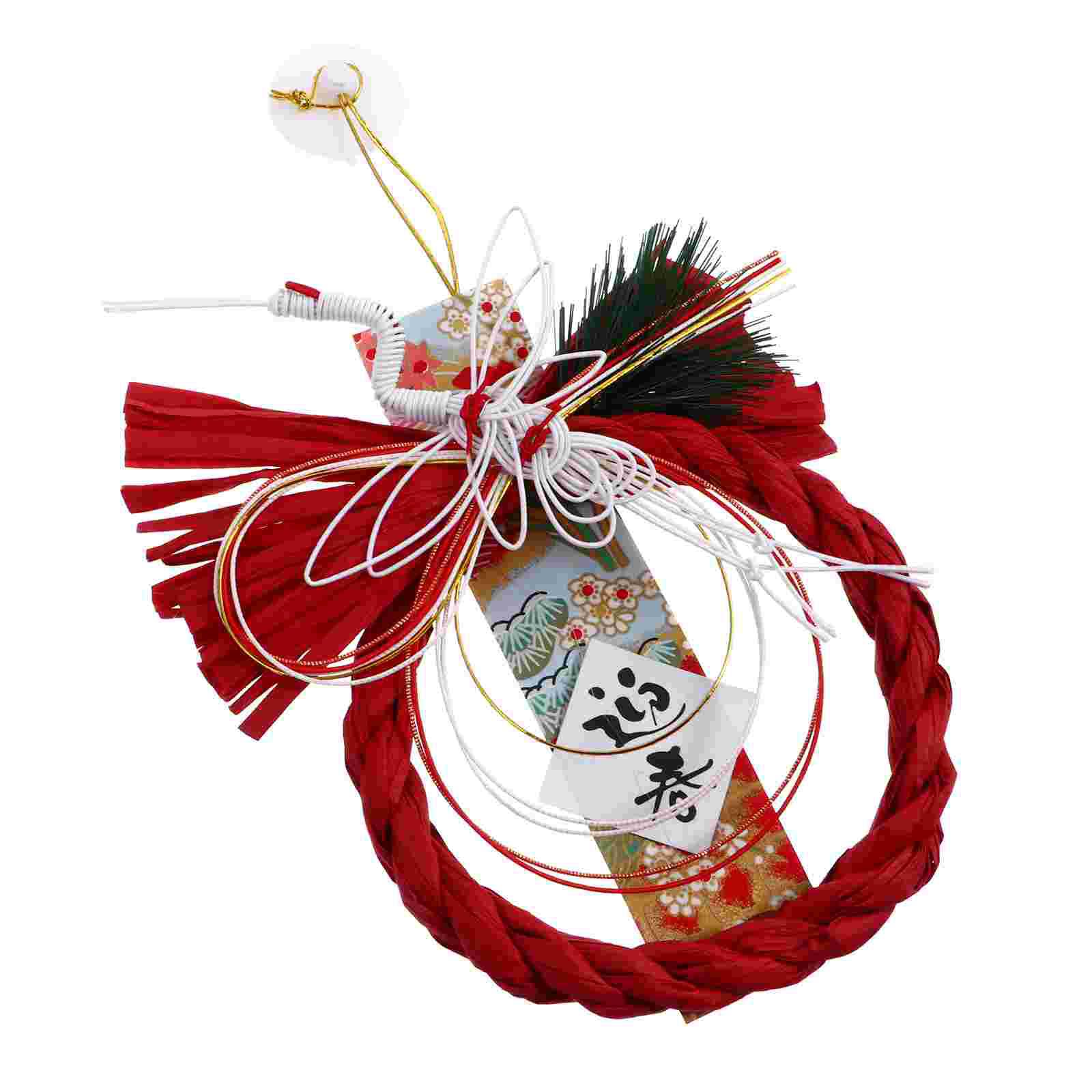 

Украшение для автомобиля, подвеска в японском стиле, домашний декор, подвесная входная дверь, новогодние поделки, украшения 14x13x0.3cm красный