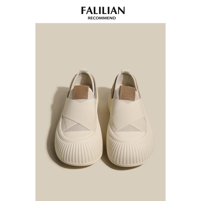 

Pregnant women s shoes spring outer wear feet puffy loose-soled canvas small white board shoes 35 бежевый