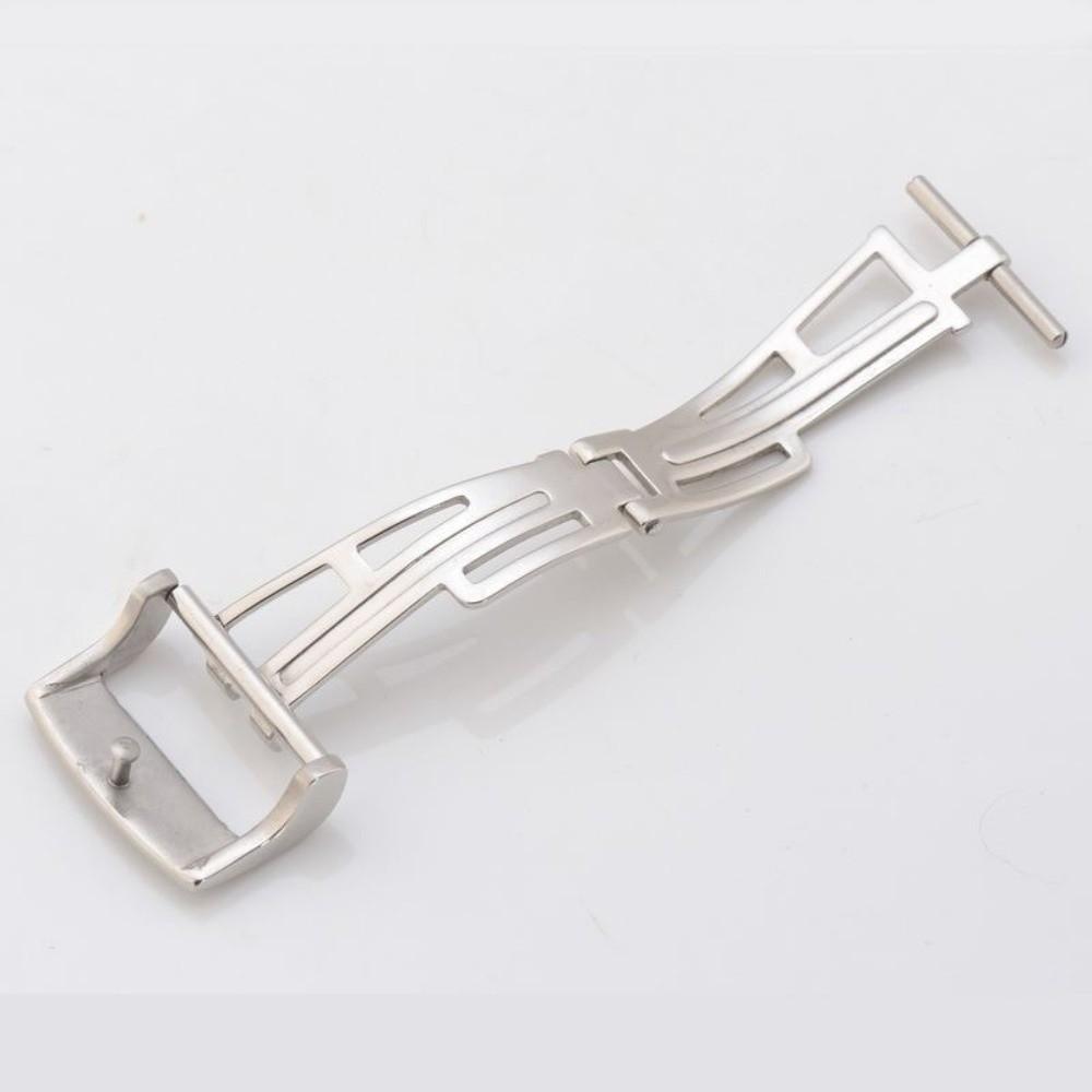 Langlebige Faltschließe Edelstahl Uhrenarmband Schließe Hohe Qualität Schmetterlingsknopf