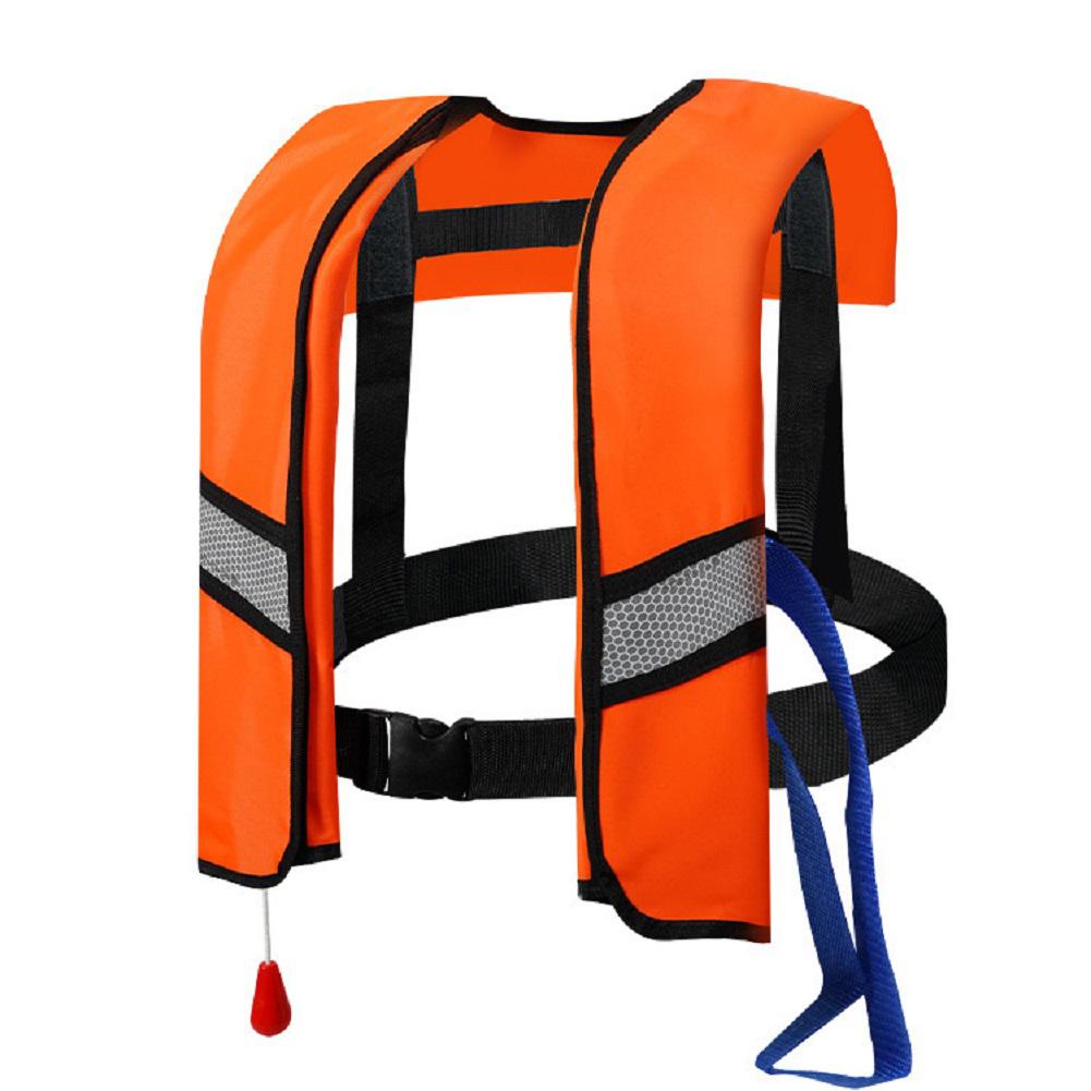 Automatic Life Jacket Inflatable Inflatable Swim Vest Reflective Strips Swim Jacket for Swimming Fishing Outdoor Water Sports