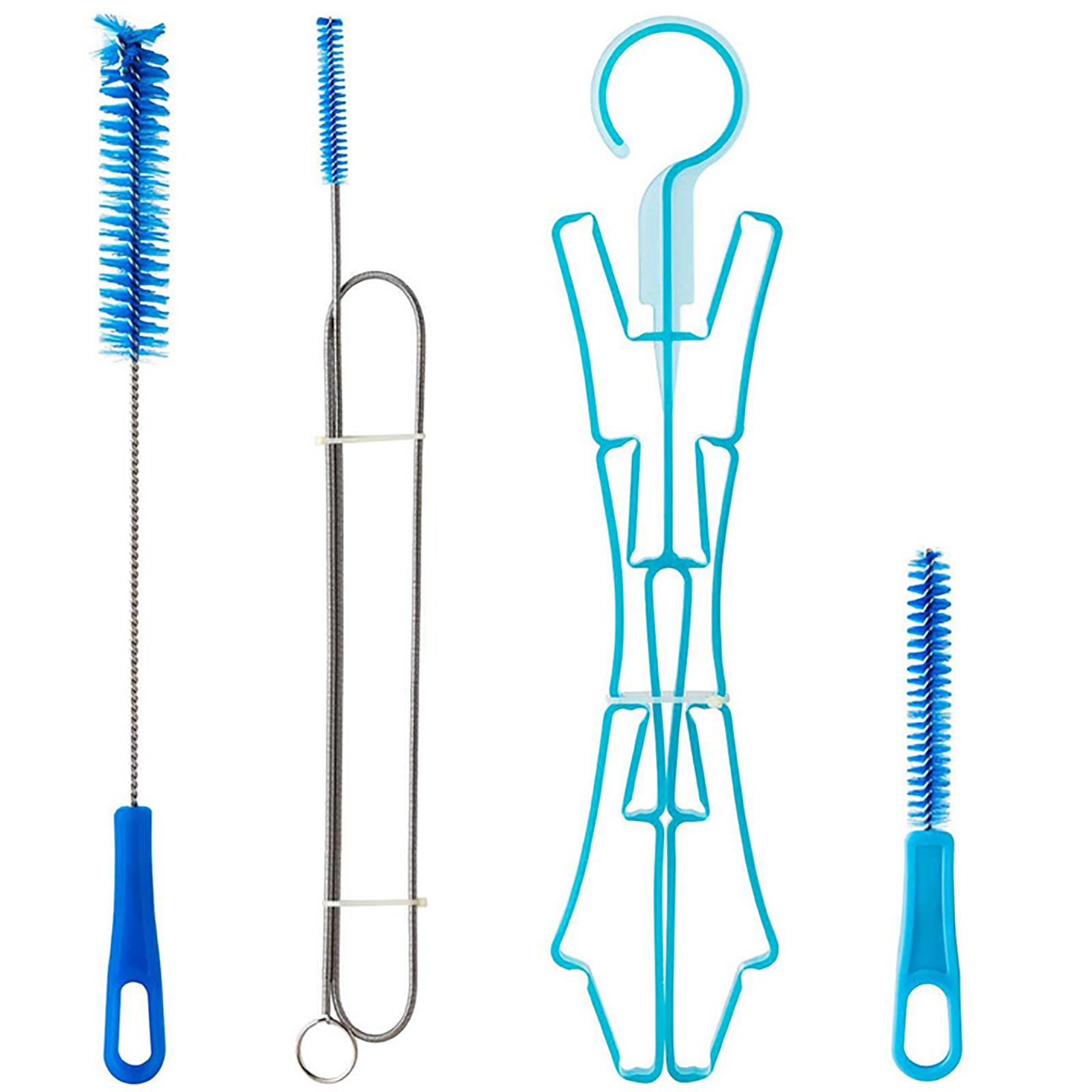 

4 in 1 Hydration Bladder Tube Brush Water Bag Cleaning Kits Flexible Long Bladder Brush Small Brush for Bite Valves