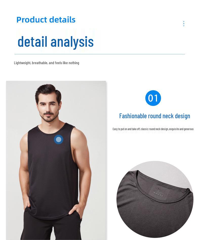Men's Quick-Dry Summer Fitness Vest: Plus Size, Loose Fit for Running and Basketball