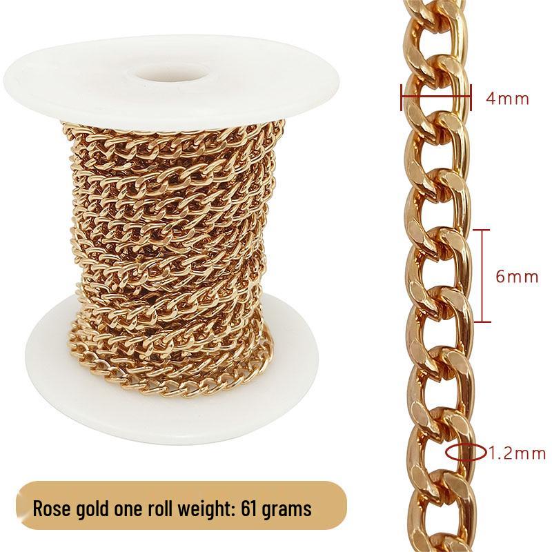 Cross-Border DIY Handmade Necklace: Semi-Finished Metal and Aluminum Chain Jewelry Accessories