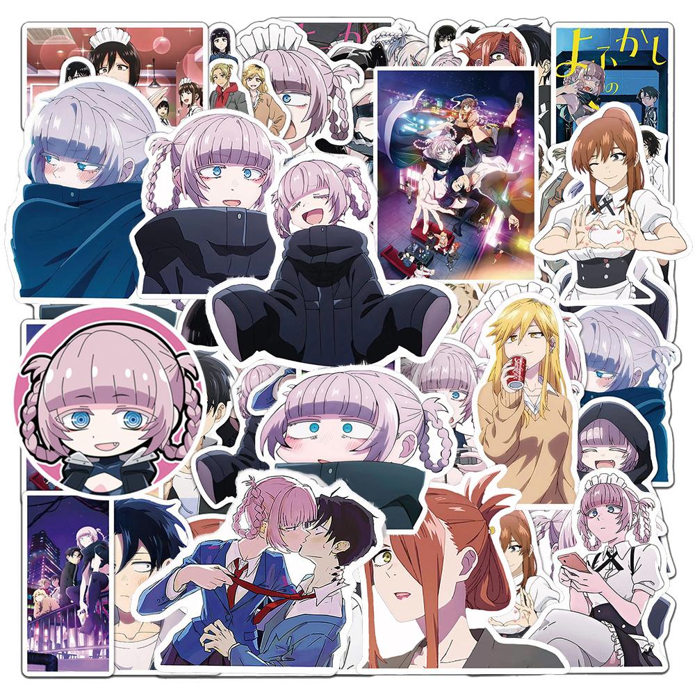 10 30 50Pcs Call Of The Night Anime Stickers Cute Nanakusa Nazuna Cartoon Sticker Laptop Phone Luggage Japanese Manga Decals Toy
