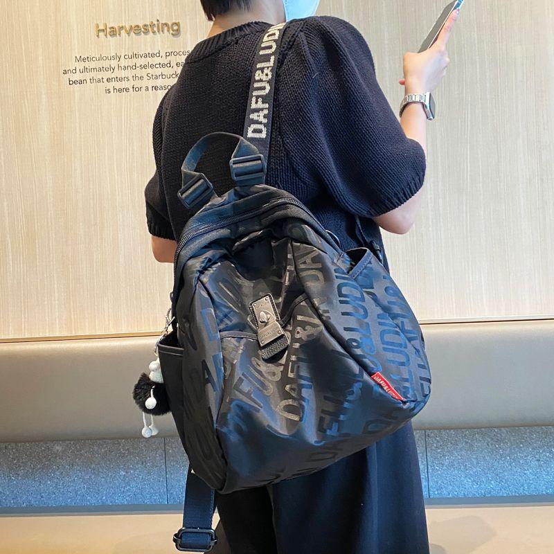 

Дорожный женский утолщенный рюкзак из ткани Оксфорд Black, small size