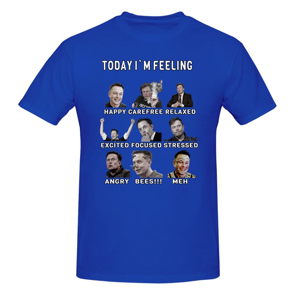 Piece Funny Feelings Novelty Graphic Cotton TShirt Musks Tech Billionaires Tops Tees For Unisex