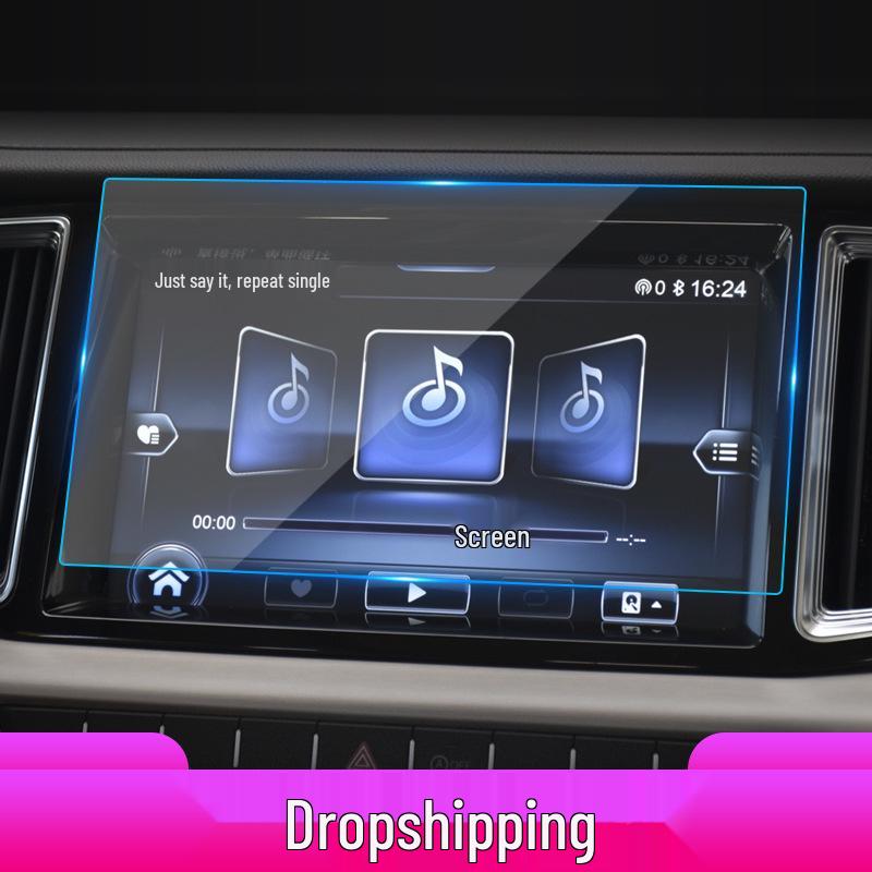 Film Trempé pour 25 Modèles Hongqi: HS7 Navigation, H7 Console, HS3 Protection d'écran.