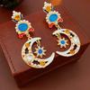 Ear Jewelry Star Pendant Earrings Light Luxury Moon Stud Earrings Vintage Earrings Women  Female
