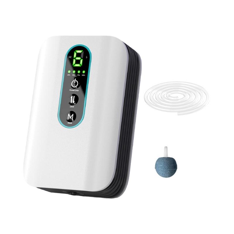 High Efficiency USB Oxygen Pump for Fishtanks with Efficient Output ABS Plastic Construction Low Noise Design Air Pumps