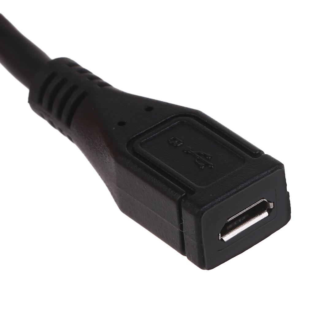 Dual-end Female Connector Type-C to Micro USB Converter Adapter 40W High Power and 480Mbps Fast Data Transfer Rate