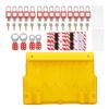 Lockout Tagout Station Include Padlocks Keys Hasps Hangtags Visual Lockout Kit Board with Cover for Factory