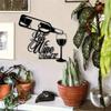 Metal Wine Wall Art Square Sign with Glasses Housewarming Gift for Patio Balcony Indoor Outdoor Decor