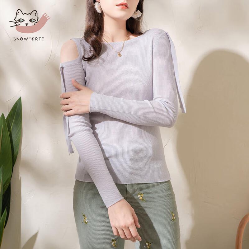 

Женский вязаный свитер Sinuofu De из 100% мериносовой шерсти S+020 M (165/88A)