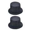Mini Top Hat 9cm EVA Baby Toppers for Dolls Crafts Black/White Pet Costume Accessory