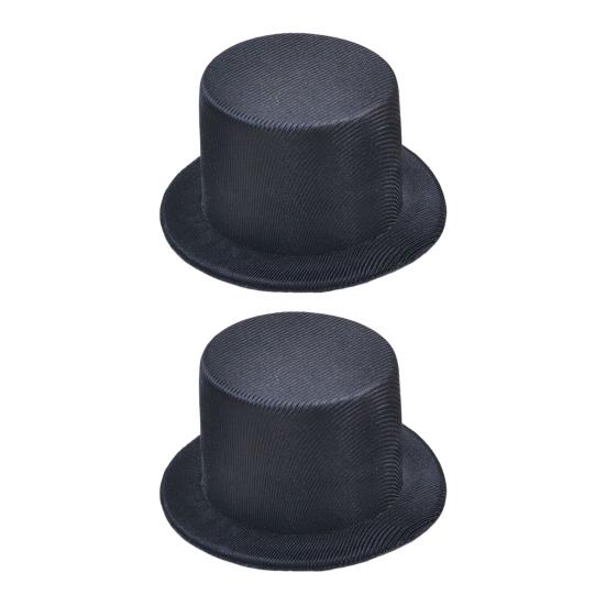 Mini Top Hat 9cm EVA Baby Toppers for Dolls Crafts Black/White Pet Costume Accessory
