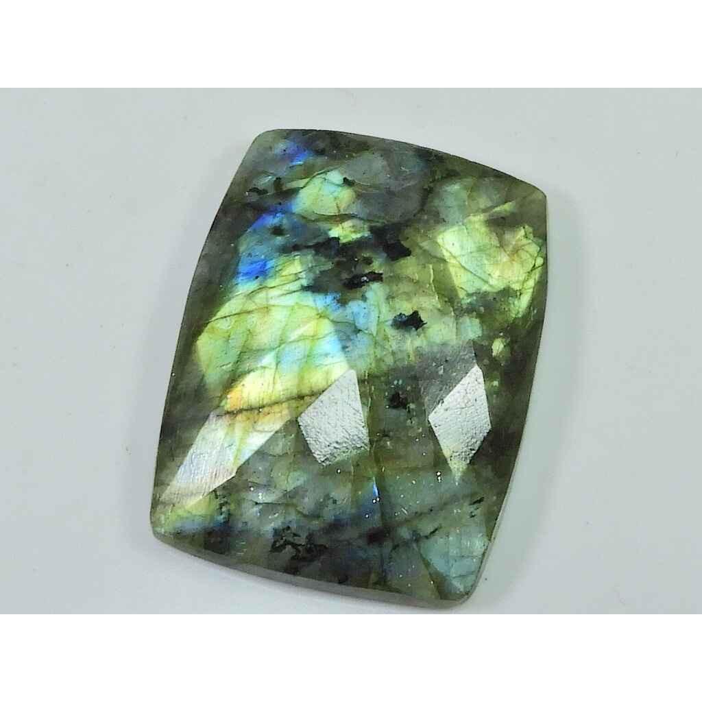 AAA Labradorite 27X36MM Octagon Checker Cut Stone Cabochon Gemstone 76Cts. SK-2536