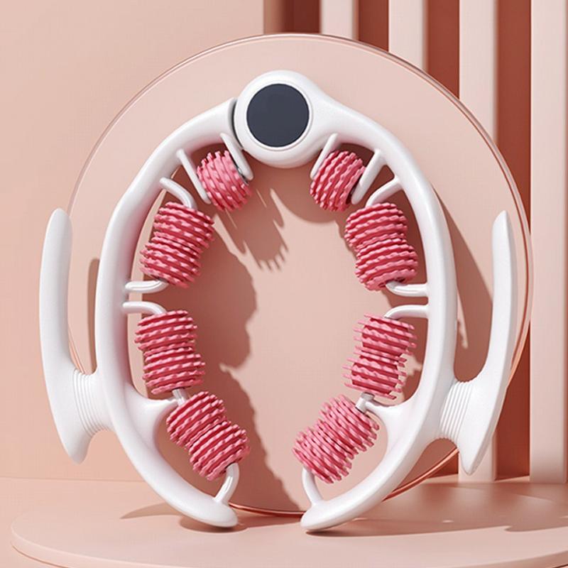 Contoured Leg Massager - Muscle Relief Roller with Ergonomic Ring Design for Post-Workout Recovery & Yoga Support