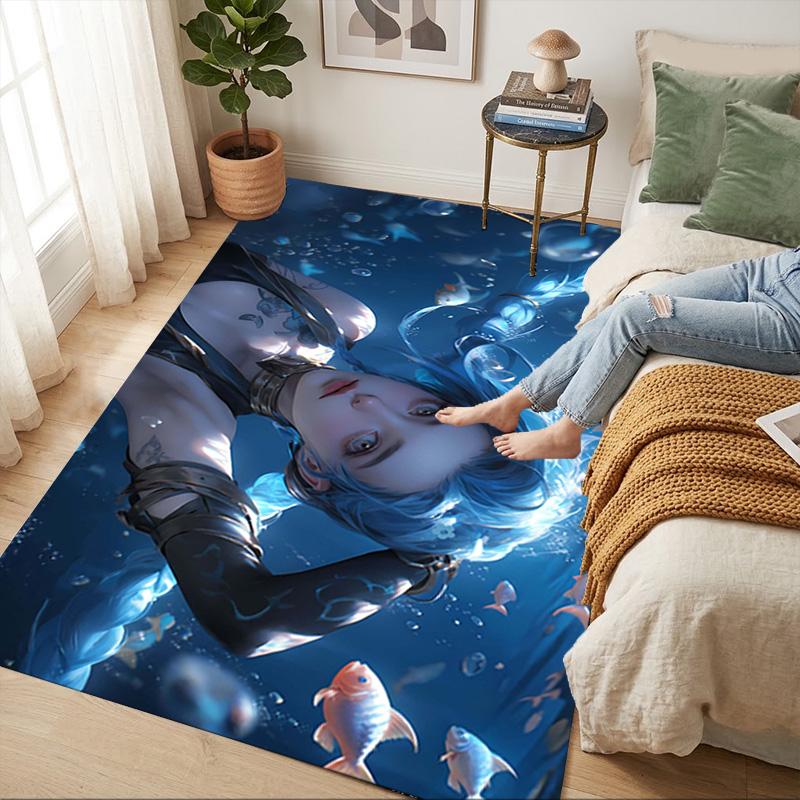 Underwater Dream Living Room Nonslip Area Rug Soft Carpet For Bedroom Game Playroom Sofa Office Home Decor Doormat Christmas Gift C9291090