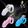 Silicone Male Penis Cock Cage With Brass Lock & Locking Number Tags