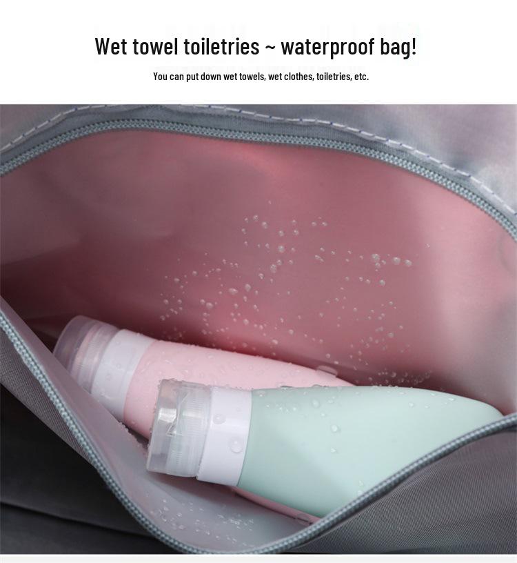 Trendy Graffiti Travel Bag: New Fashion Casual Luggage with Wet/Dry Separation for Women