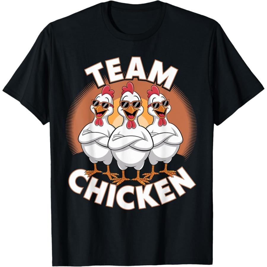 

Team Chicken Shirt _ Products for Chickens Costume _ Chicken T-Shirt XXXXXL чорний