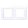 2-gang frame for IP44 splash-proof version with complete seal, white