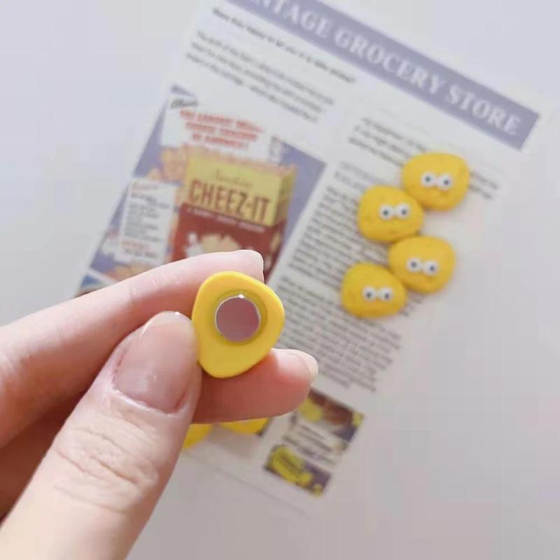 8 ks Kreslené roztomilé oči sýr Magnet na lednici Po Nástěnka na zprávy Nástěnka dekorace Magnetické samolepky Domácí dekor