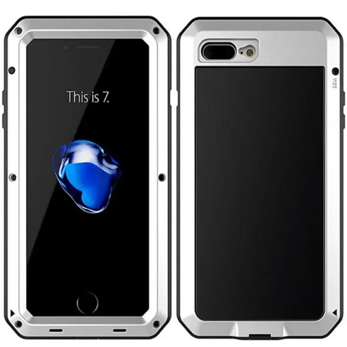 Heavy Doom Armor Aluminium Metal Phone Case Shockproof Cover Screen Protector for IPhone 15 14 13 12 11 Pro Max XS XR 8 7 Plus