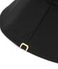 Eondeokeonteulolseutyudio Cotton Wide Bucket Hat Wide Bucket / Big Eye Linen / M Black