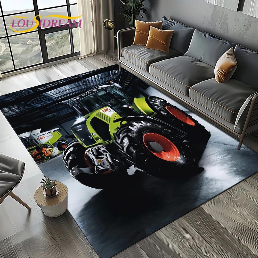 Retro Truck 3D Tractor Car 27 Style Carpet Rug for Living Room Bedroom Home Sofa Decoration,Kid Area Rug Non-slip Floor Mat Gift