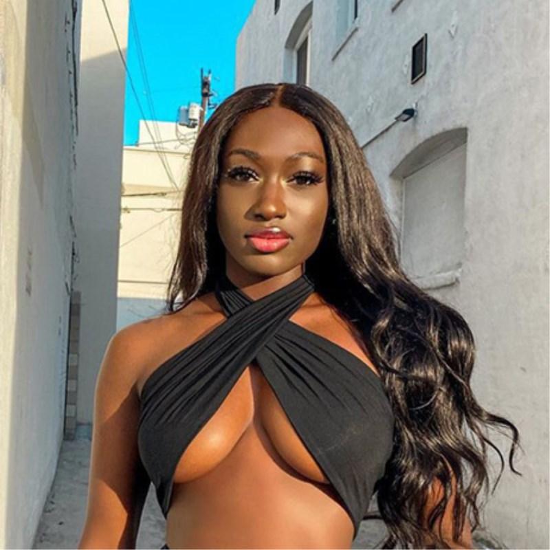 Women Corset Summer Cross Tank Top Sexy Solid White Halter Hollow Buckle Neck Crop Top High Street Wear 2025 Fashion Y2k Clothes